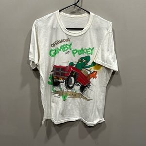 Vintage large Gumby and pokey  1985 shirt